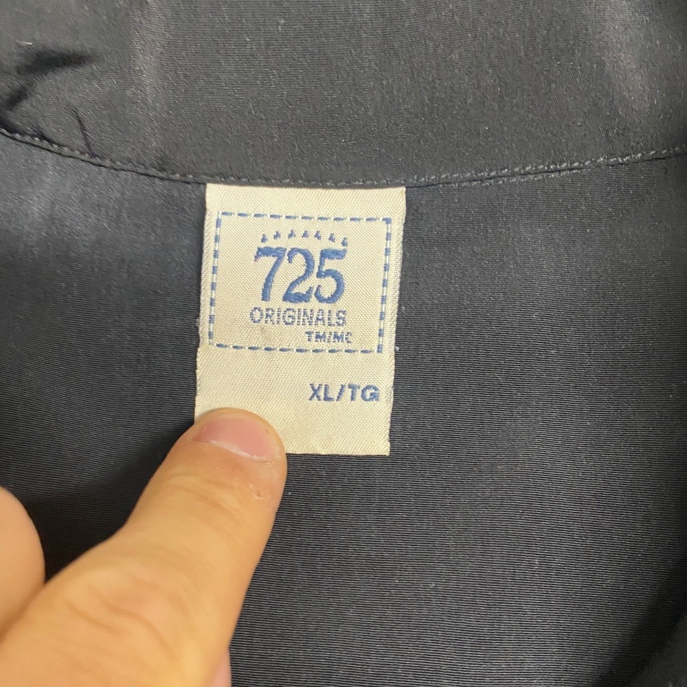 Y2K 725 Blue Dragon Flame Button Up Shirt - Picture 3 of 4